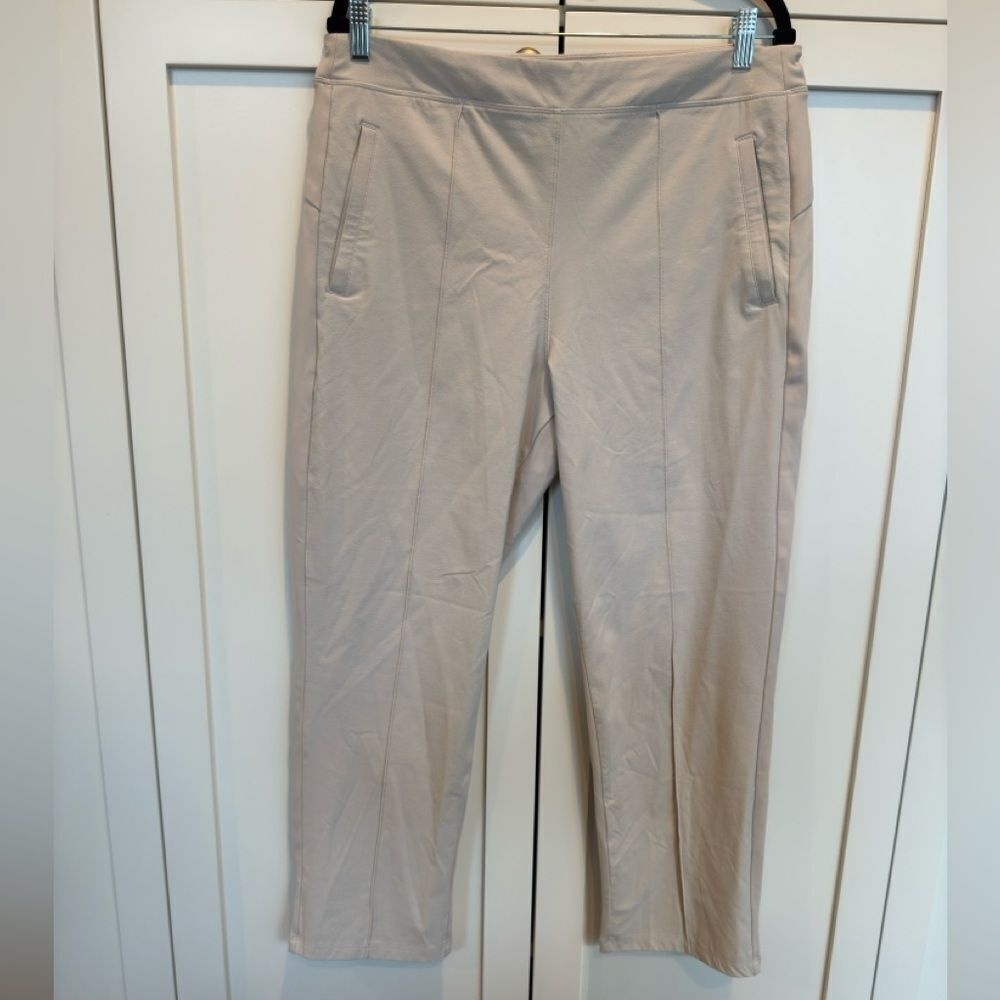 Athleta Beige‎ Headlands Hybrid Casual Commuter Career Commuter Pant Sz 16
